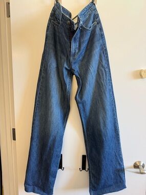 Rag & Bone Women’s Wide Leg Blue Jeans